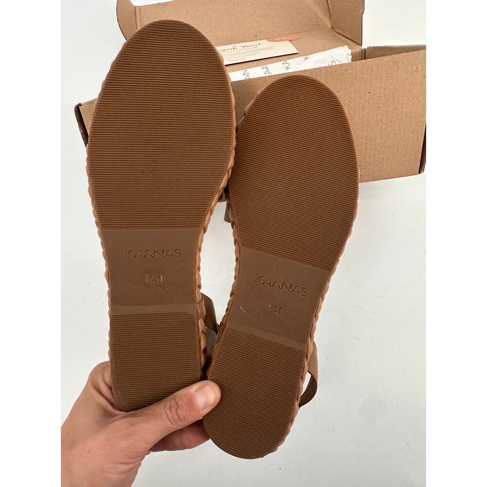 Kaanas Terrazas New in Box Double Band Flatform in Caramel // 8 - Picture 7 of 10